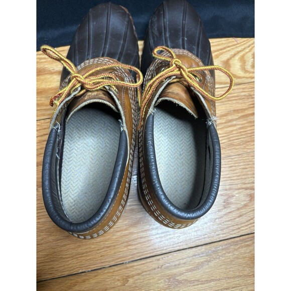 Vtg. L.L. Bean Men\'s Size 10 Maine Hunting Shoe Low Top Lace Up Ankle Duck Boots